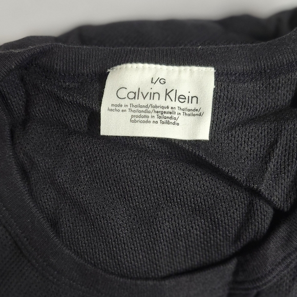 Calvin Klein Mech Black Crew Neck T-shirt Vintage 2003 - Picture 3 of 4